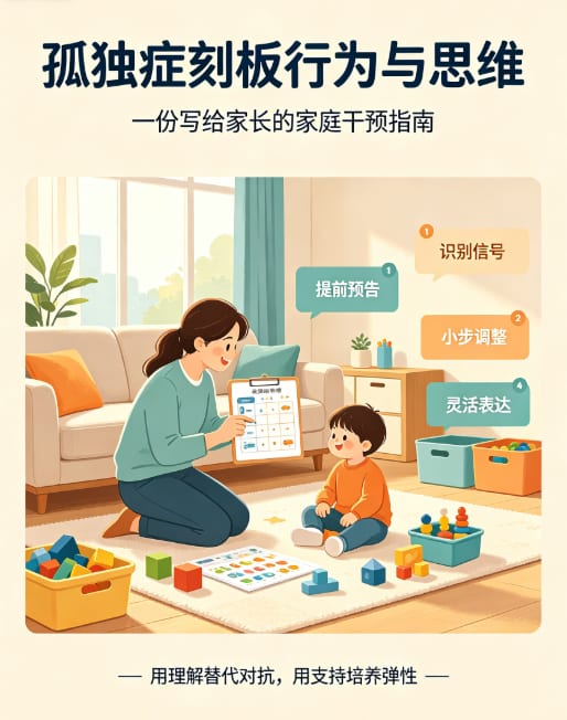 孤独症刻板行为与思维——一份写给家长的家庭干预指南