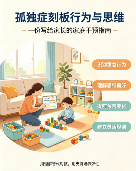 孤独症刻板行为与思维——一份写给家长的家庭干预指南