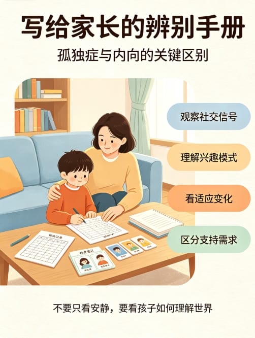 写给家长的辨别手册——孤独症与内向的关键区别