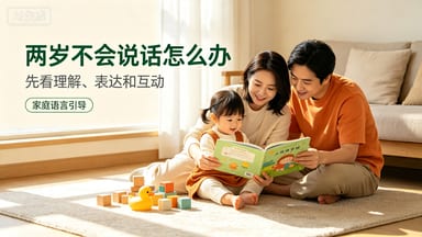 两岁宝宝不会说话：先观察 5 个语言发育信号