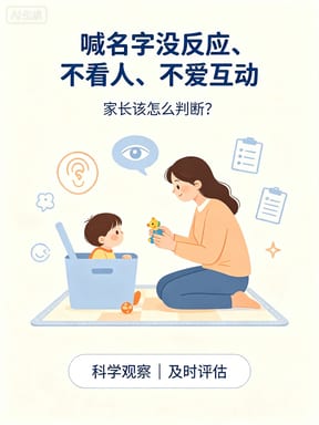 孩子叫名不回应、不看人、不愿互动，该如何判断？