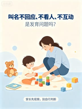 孩子叫名不回应、不看人、不互动，如何辨别是不是发育问题