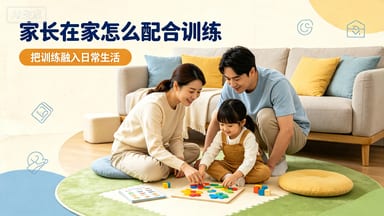 家长在家怎么配合训练？家园同步推进孩子康复