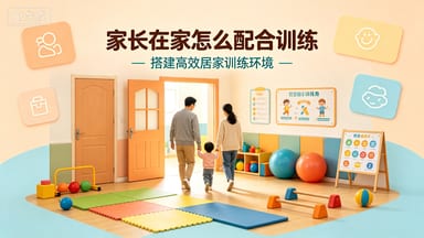 家长在家怎么配合训练？家园联动放大康复效果